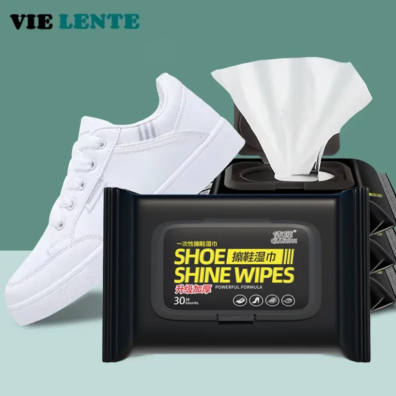 The Sneaker Care - 12-60Pcs Disposable Shoes Clean Wipes Portable