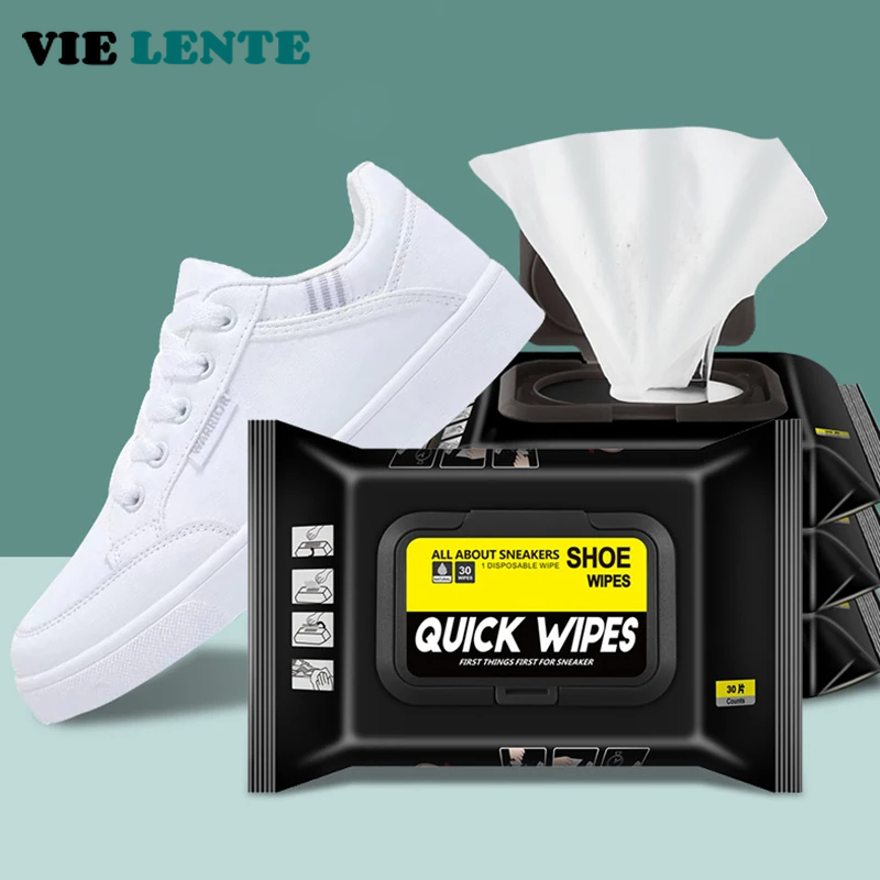 The Sneaker Care - 12Pcs/30Pcs Disposable Shoes Clean Wipes Portable