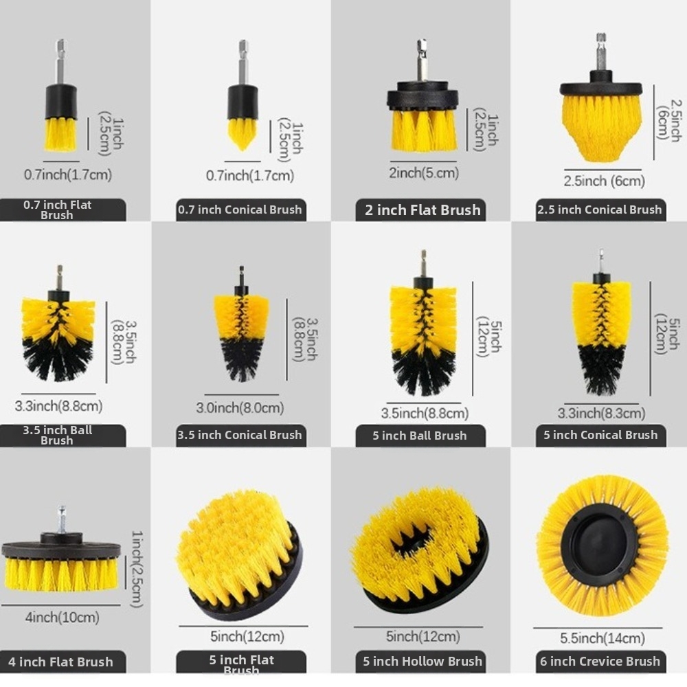 5Pcs Round Brush Head Drill Br - Brush Bristle Set recension och pris