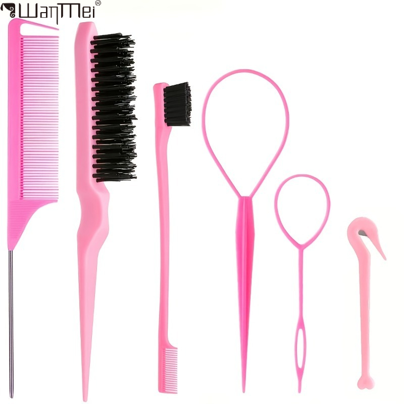 6Pcs Professional Hair Styling - Brush Bristle Set recension och pris