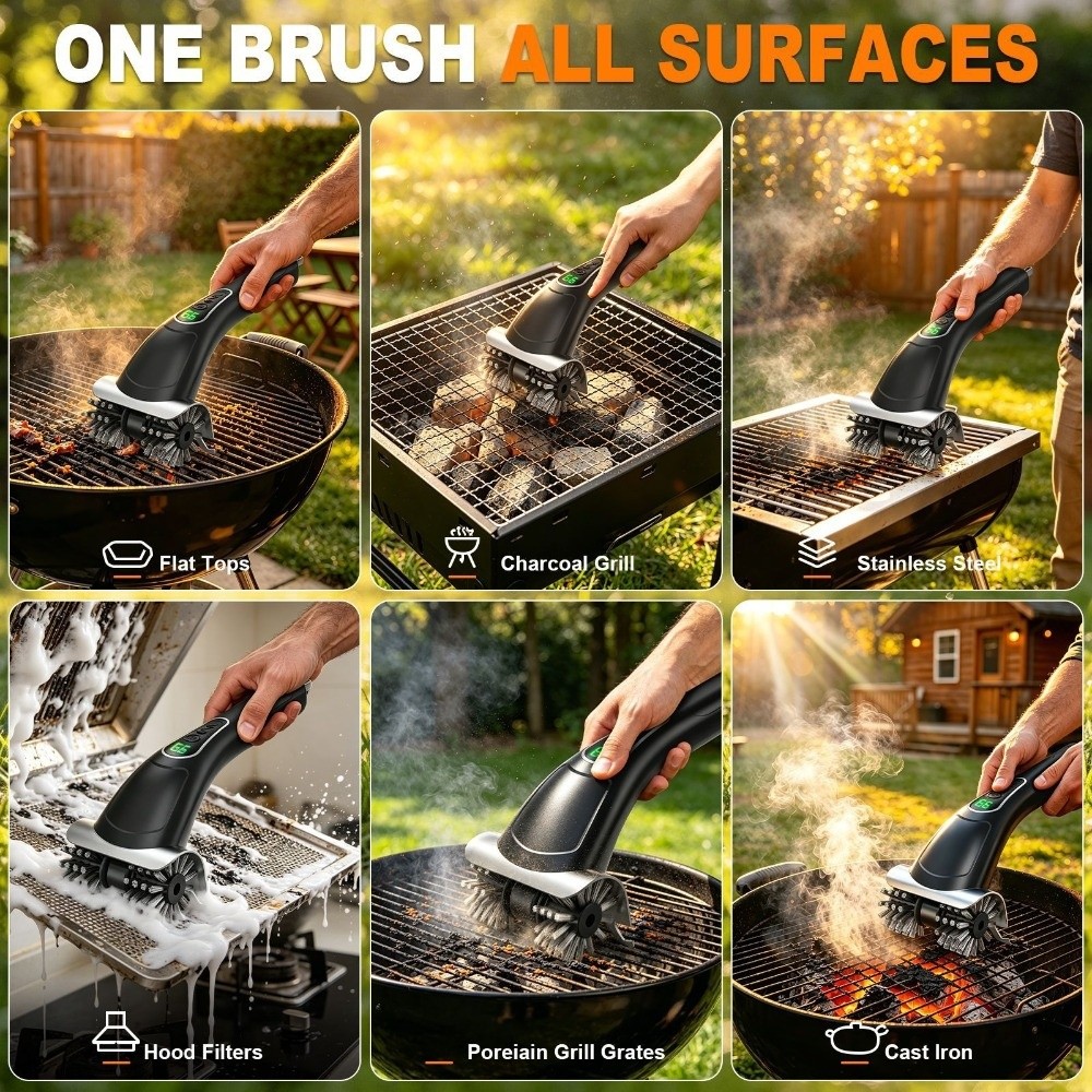 2-Speed Settings Electric Gril - Brush Bristle Set recension och pris
