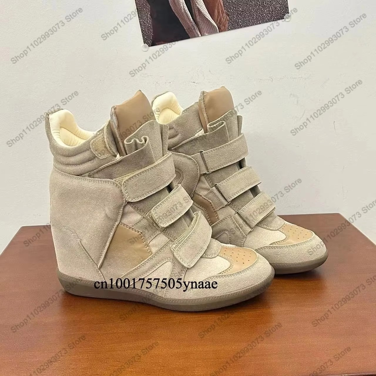Women Hidden Wedge Heel High‑T - Leather Sneaker Care Kit recension och pris