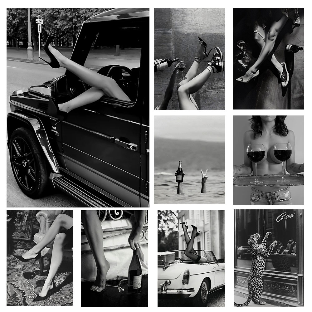 Black and White Luxury Cars, S - Waterproof Spray Shoe recension och pris